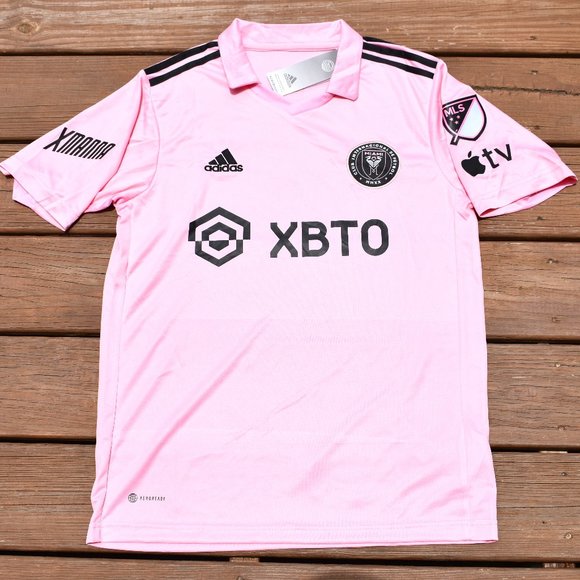 New Lionel Messi Pink Inter Miami FC MLS Home Soccer Football Jersey Adult 3XL - Picture 2 of 2